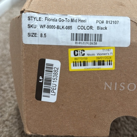 Nisolo Fiorela Go To Leather Mid Heel Black Size 8.5 - Picture 9 of 9